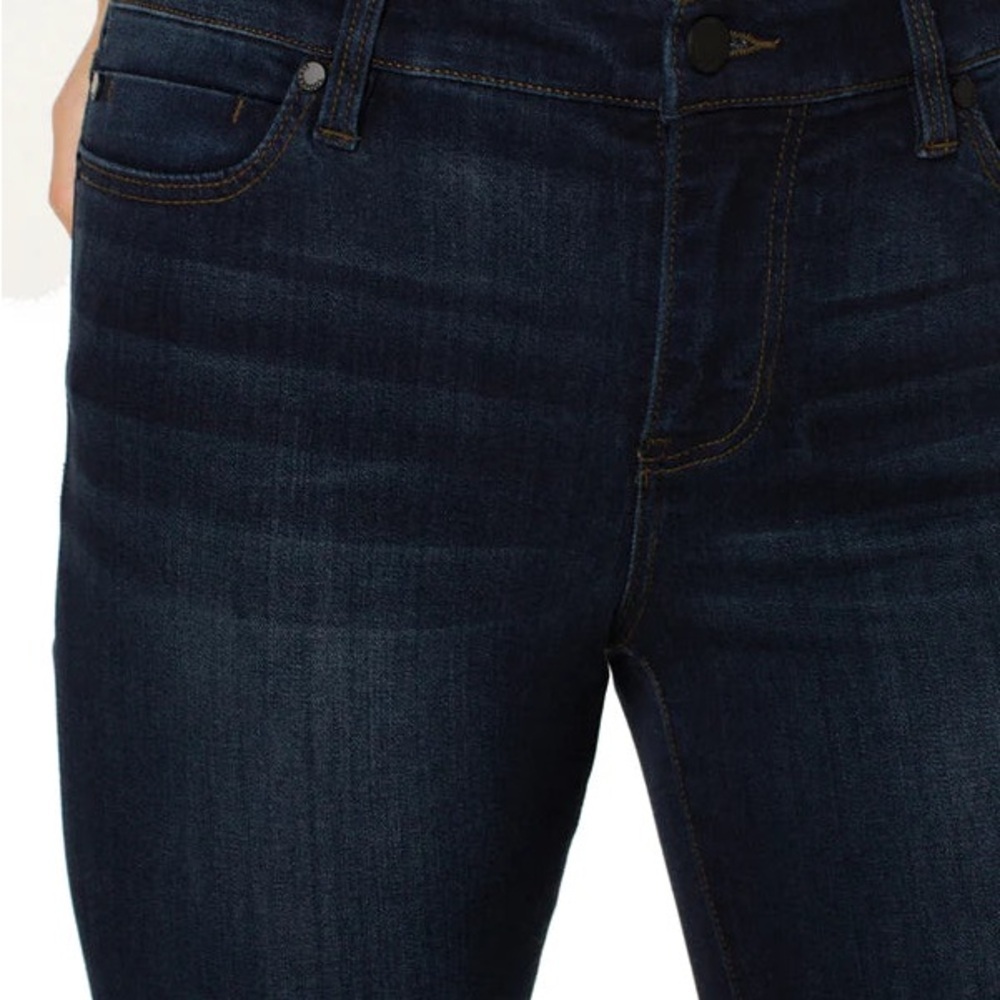 Liverpool Charlie Crop Skinny Jeans Rolled Cuff Dark Wash Petite 12/31 - Picture 7 of 7